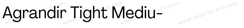 Agrandir Tight Mediu字体转换